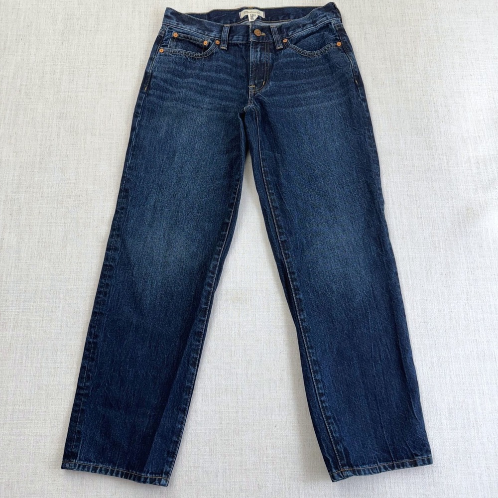 Madewell Low-Rise Perfect Vintage Straight Jean Dark Indigo 27‎